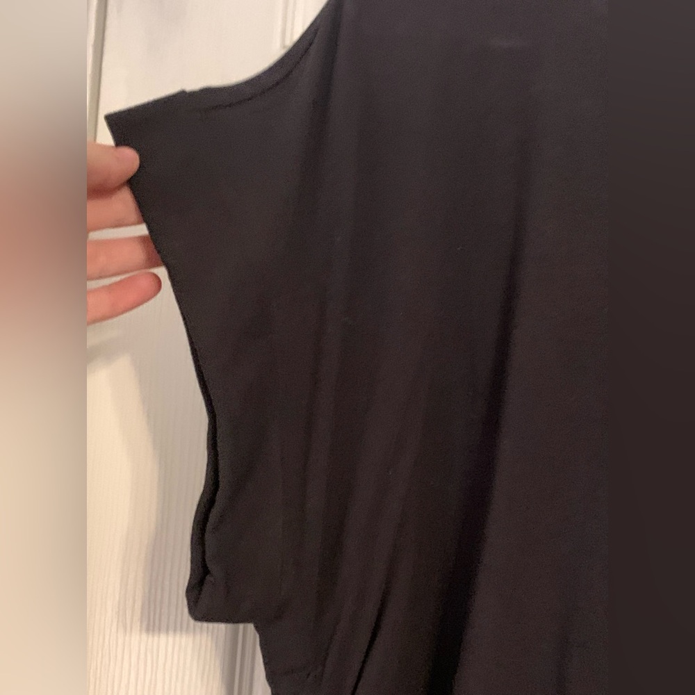 Steve Madden Black Ruched Women's Top Large - Picture 3 of 5